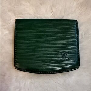 Louis Vuitton Forest Green Epi Leather Wallet